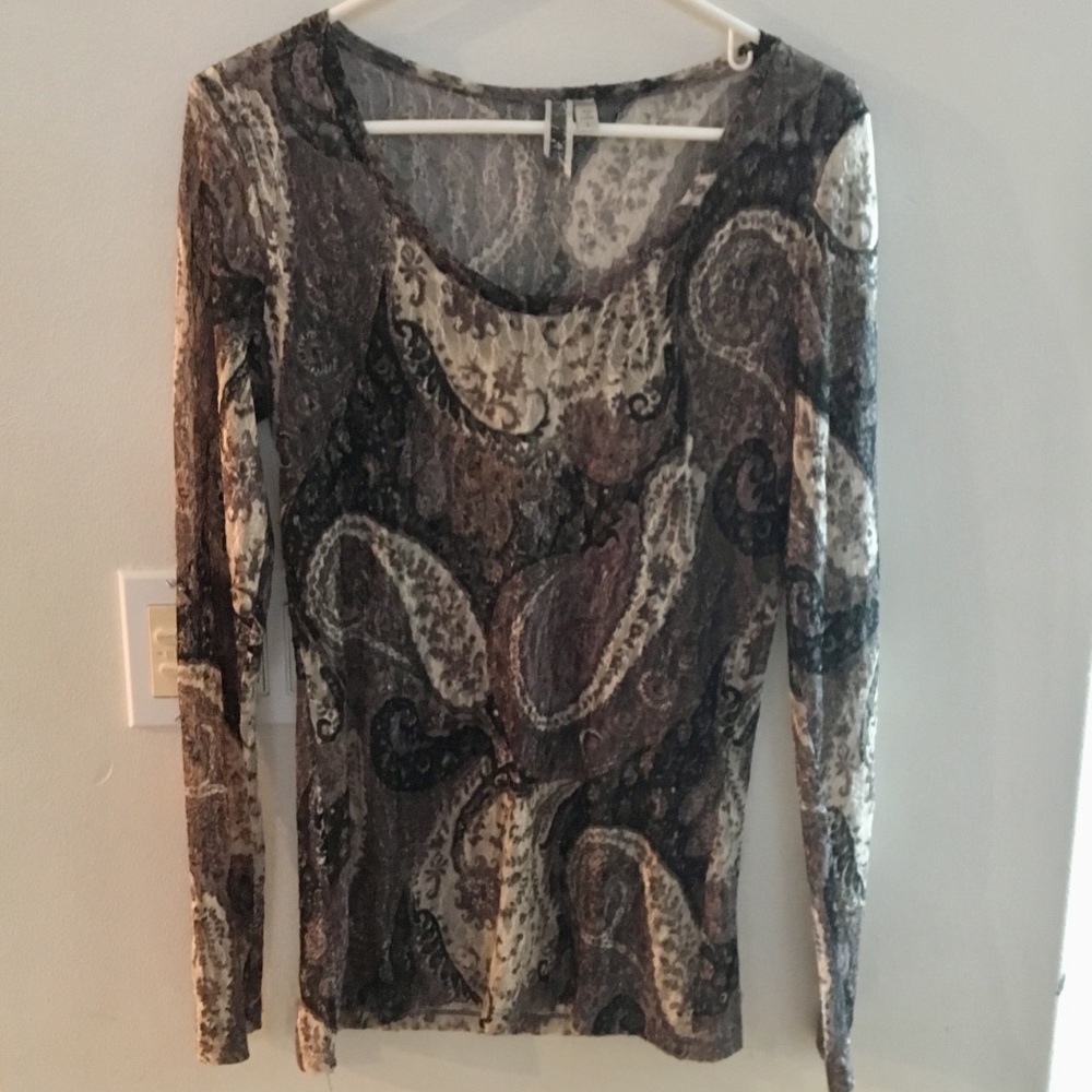 Paisley lace shirt